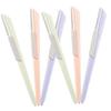 Beatifufu 6pcs Eyebrow Stainless Steel Facial Hair Shaver Tools Sliding Cover for Precise Eyebrow Shaping and Grooming for Women and Safe for Home Use view 1