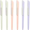 MERRYHAPY 6pcs Eyebrow Razor Stainless Steel Facial Hair Shaver Sliding Cover Portable Women Eyebrow Trimmer for Travel Easy Precision Grooming view 1