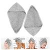 Cabilock 8pcs Coral Fleece Hair Caps for Quick Drying Wet Hair Ultra Absorbent Shower Cap for Women Lightweight Water Absorbent Wraps for Bathing and Care view 3