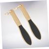 Beatifufu 2pcs Double-Sided Wooden Exfoliating Tool for Feet Natural Callus Remover Dead Skin Rubbing Board for Smooth Foot Care and Pedicures view 3