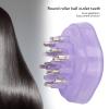 Hair Oil Applicator Scalp Massager, Scalp Oil Applicator with Comb Massage Function 15ml Transparent Serum Dispenser Scalp Care Solution for Home and Salon (Purple) view 4