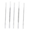 BIUDECO 5pcs Stainless Steel Makeup Spatula Tool Palette Stick Nail Art Tools Stirring Rod for Manicure Makeup Mixing Bar for Chrome Nails view 1