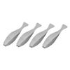 Garneck 4pcs Stainless Steel Fish Tweezers for Easy Bone Removal and Hair Plucking Ergonomic Kitchen Tool for Culinary and Beauty Use view 1