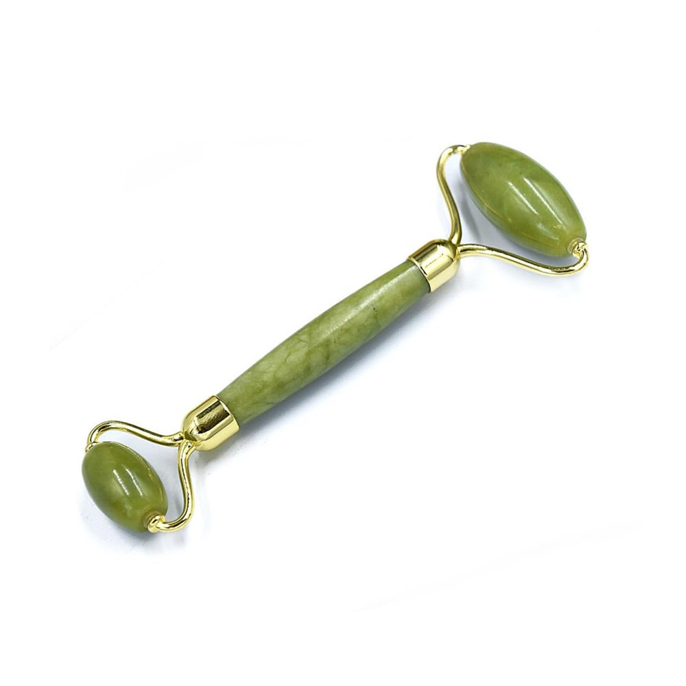 COOLHIYA 3pcs Jade Roller Device Face Sculpting Tool Massage Stick Roller Facial Massager for Skin Care