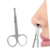 WOONEKY 2pcs Stainless Steel Nose Hair Trimmer and Eyebrow Scissors Rounded Tip for Safety and Curved Blades for Precision Trimming for Men and Women Easy to Use view 3