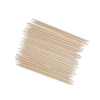 Beatifufu Nail Care Kit 100 Pcs Nail Art Sticks Cuticle Pusher Nail Cleaning Stick Orange Wood Nail Tools for Home Use