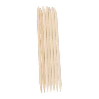 Beatifufu 200pcs Nail Sticks Cuticle Pusher and Remover for Manicure and Pedicure Lightweight Natural Wood Nail Art Supply for Cleaning and Grooming