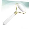 Beatifufu 1pc Natural White Jade Facial Roller Skin Care Massage Tool for Puffiness Redness Relief Lightweight Portable Beauty for Face and Eyes view 2
