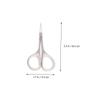 MERRYHAPY 3pcs Finely Crafted Stainless Steel Scissors for Facial Hair Nose Hair Eyebrow Trimming to Use view 2