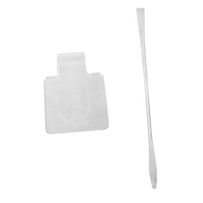 BIUDECO 2pcs Acrylic Handheld Makeup Spatula Professional Mixing Palette for Foundations Lipsticks and Art Ergonomic Design for Comfortable Use for Custom Shades and Pigment Mixing