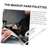 BIUDECO 2pcs Acrylic Handheld Makeup Spatula Professional Mixing Palette for Foundations Lipsticks and Art Ergonomic Design for Comfortable Use for Custom Shades and Pigment Mixing view 4