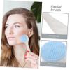 Beatifufu 2pcs Manual Facial Cleansing Brush Scrubber for Gentle Exfoliation Non-Abrasive Design Random Colors for All Skin Types and Ages view 4