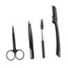 Beatifufu 4pcs Beauty Eyebrow Set for Women Eyebrow Trimmer Clip Comb Precision Tools Beginners and Daily Use Black view 1