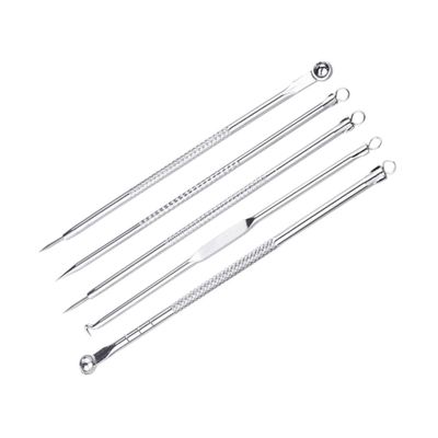 WOONEKY Blackhead Extraction Tool Kit with Storage Case Professional Facial Cleansing Tools for All Skin Types Includes Mirror for Removing Blackheads Whiteheads and Blemishes
