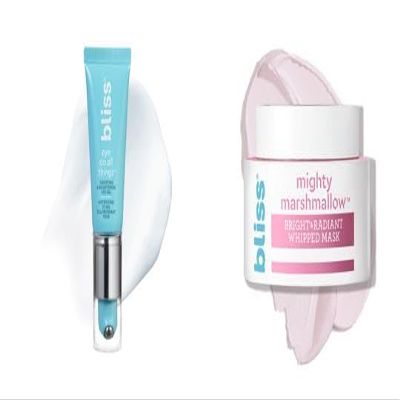 Bliss Eye Do All Things Eye Gel + Mighty Marshmallow Whipped Face Mask | Hydration & Brightening Duo