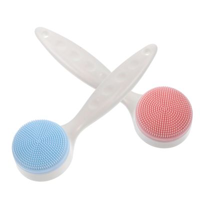 MERRYHAPY 2pcs Silicone Face Brush Set for Gentle Facial Cleansing and Massage Non-Abrasive Facial Scrubber for Skin Types Random for and Daily Use
