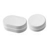Hoement 2pcs Portable Soap Holder Storage Box Lid Travel Toiletry Kit Leakproof for Bathroom Kitchen view 1