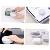 Hoement 2pcs Portable Soap Holder Storage Box Lid Travel Toiletry Kit Leakproof for Bathroom Kitchen view 2