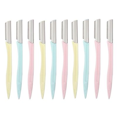 Beatifufu 10pcs Portable Eyebrow Set Assorted Eyebrow Shaper Trimmer Makeup Beauty Tools for Women Ergonomic Design Travel-friendly Easy Hair Removal