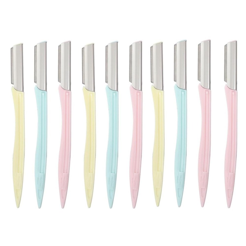 Beatifufu 10pcs Portable Eyebrow Set Assorted Eyebrow Shaper Trimmer Makeup Beauty Tools for Women Ergonomic Design Travel-friendly Easy Hair Removal