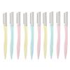 Beatifufu 10pcs Portable Eyebrow Set Assorted Eyebrow Shaper Trimmer Makeup Beauty Tools for Women Ergonomic Design Travel-friendly Easy Hair Removal view 1