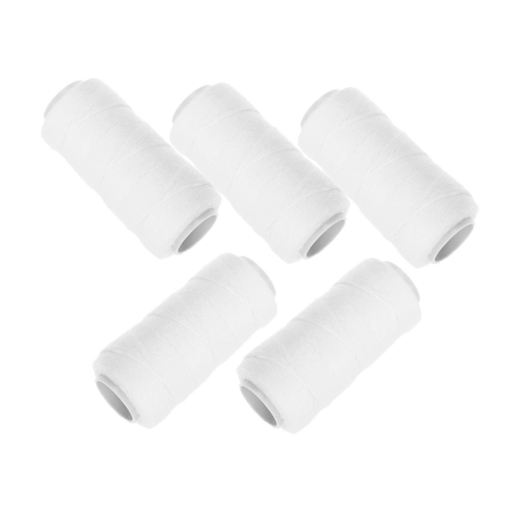 BIUDECO 5rolls Cotton Threading Kit for Facial Hair Removal Multi-Purpose Thread for Eyebrow Threading Soft and Durable Epilator Thread for Smooth Complexion