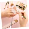 HONMEET Acrylic Makeup Palette Mixing Tray Spatula Storage Pouch Makeup Organizer and Storage for Beginners and Professionals view 3