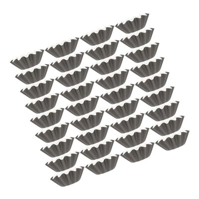 Garneck 150pcs Leakproof Candle Melt Liner Cups Wax Warmer Paper Trays for Aromatherapy and Home Use Elegant Black Design