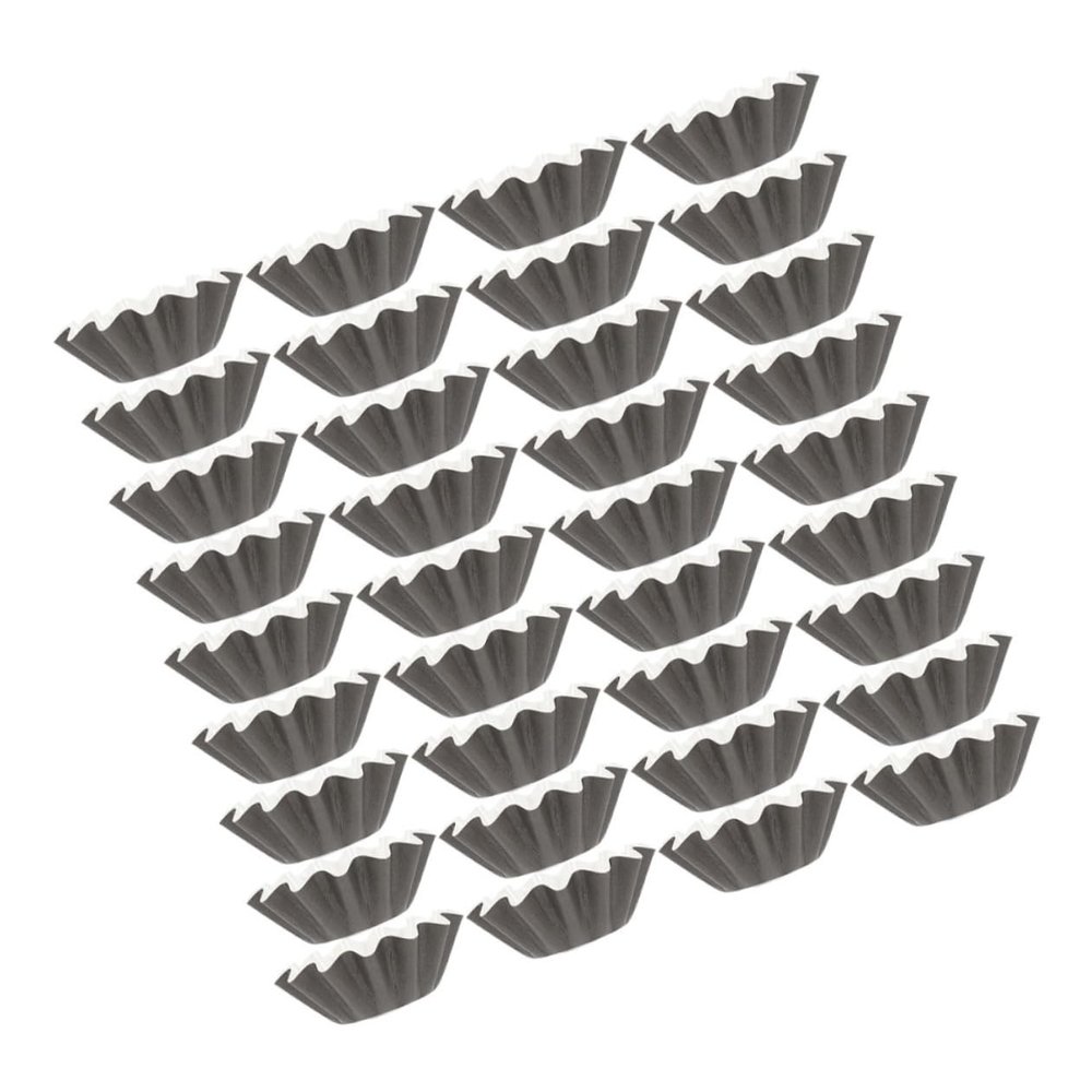 Garneck 150pcs Leakproof Candle Melt Liner Cups Wax Warmer Paper Trays for Aromatherapy and Home Use Elegant Black Design