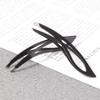 PLAFOPE Stainless Steel Slant Tip Eyebrow Tweezers for Men and Women Precision Facial Hair Removal Tool Compact 3.54 Inch Beauty Accessory view 2