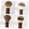 Outanaya Natural Boar Bristle Beard Brush with Wooden Handle for Men Soft Grooming Tool for All Beard Types for Wet Shaving and Daily Facial Care view 4