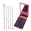 SOESFOUFU Blackhead Extraction Tool with Storage Case Facial Cleansing Needles for Blackhead and Whitehead Removal Convenient Carrying Case Included view 4