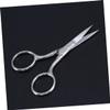 NOLITOY 2pcs Stainless Steel Eyebrow Scissors for Women Men Facial Hair Removal Beard Trimmer Nose Hair Scissors view 3
