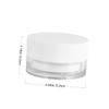 HONMEET 4pcs Refillable Cosmetic Cream Containers Airtight Lids for Face Cream Lotion and Storage and Leak Makeup Jars White view 2