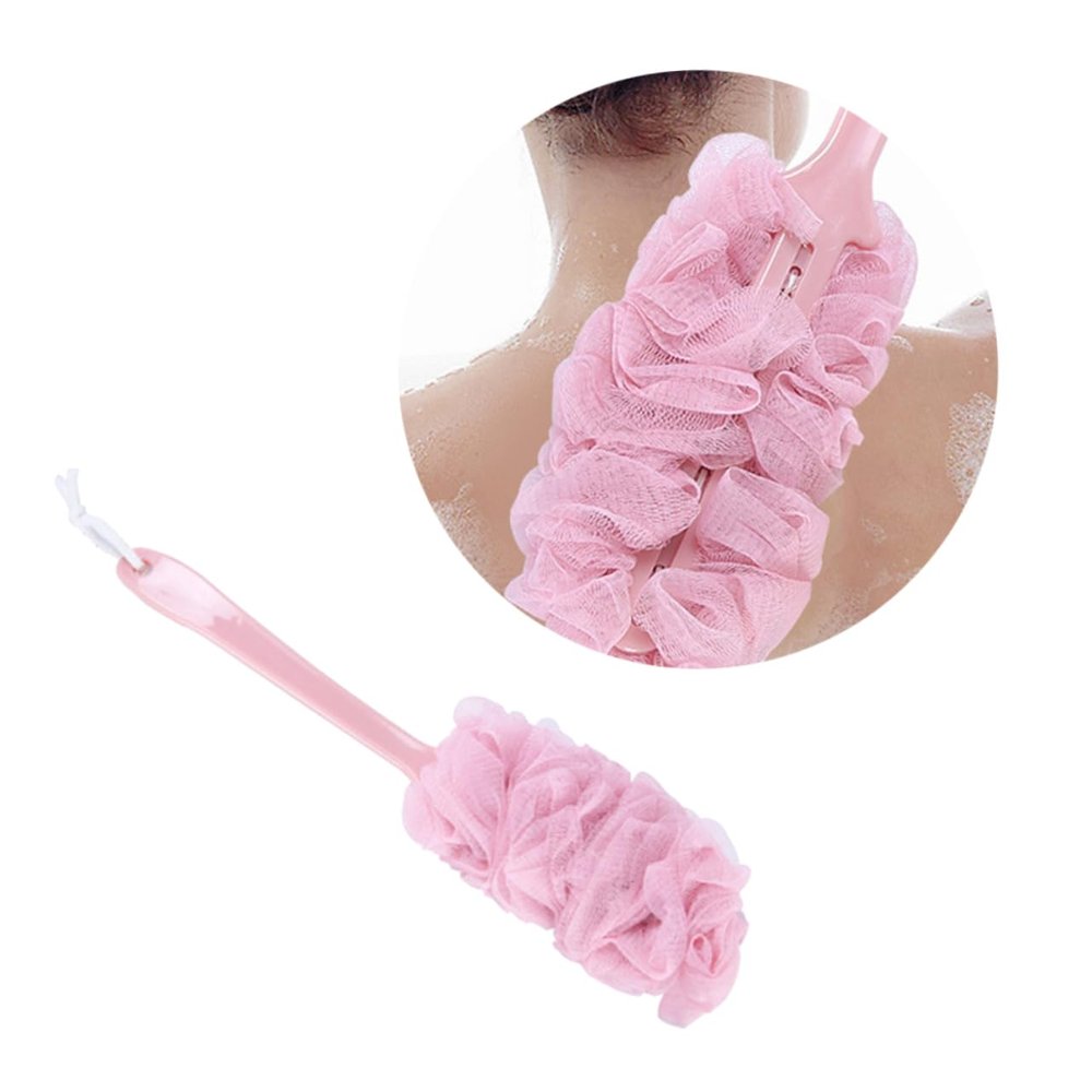 Outanaya Gentle Body Exfoliator Bath Brush Long Handle Shower Brush Bath Sponge Scrubber for Shower