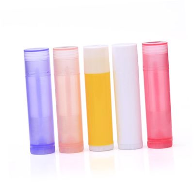Mikinona 56pcs Empty Plastic Lip Balm Tubes for Diy Lipstick Makeup Storage Organizer