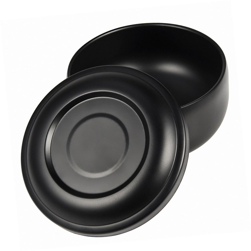 BIUDECO 1pc Stainless Steel Shaving Foaming Bowl Cover Barber Shaving Tool for Men Easy to Clean Foaming Bowl for Smooth Shave Experience Suitable for Home and Salon Use