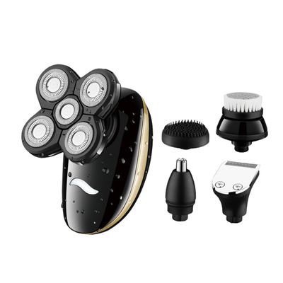 FOMIYES Rotary Electric Shaver with Beard Trimmer Washable Razor for Men Rechargeable Grooming Kit Versatile Head Shaver for Wet Dry Use