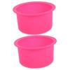 CORHAD 2pcs Hair Removal Wax Warmer Liner Non-stick Silicone Bowl Wax Melting Container view 1