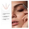 SOESFOUFU 3pcs Eye Brow Razor Set Eyebrow Trimmer Scissors for Women Makeup Eyebrow Shaver Brow Razor Pink view 2
