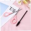 HONMEET 2pcs Eyebrow Trimmers and Eyelash Scissors High Precision Stainless Steel Beauty Scissors for Safe Trimming Includes Curved and Straight Designs with Protective Cover view 3