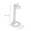 BIUDECO Men's Razor Stand Storage Rack Razor Holder Shaver Storage Rack for Home Bathroom Silver view 2