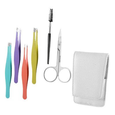 Mikinona Eyebrow Kit Trimmer Scissors Tweezers Shaper Easy to Use for Makeup Grooming