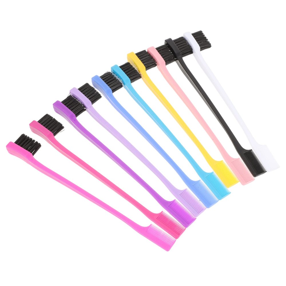 BIUDECO Professional Eyebrow Brush and Comb Kit Hairline Combs Edge Brush Makeup Tool Set