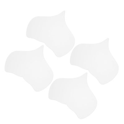 ORFOFE 4pcs Reusable Silicone Chest Wrinkle Patches Transparent -wrinkle Chest Pads for Youthful Appearance Comfortable and Breathable Design Shaped for Curves