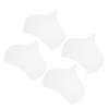 ORFOFE 4pcs Reusable Silicone Chest Wrinkle Patches Transparent -wrinkle Chest Pads for Youthful Appearance Comfortable and Breathable Design Shaped for Curves view 1