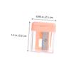 HONMEET 4pcs Brow Pencil Sharpener Cover Dual Makeup Tool for Eyeliner and Eyebrow Pencils and Practical Cosmetic Supplies for School and Office Use view 2