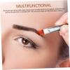 Gogogmee Elegant 6 Piece Eyebrow Makeup Brush Set Includes 3 Slant 3 Flat Brushes for Eyebrow Shaping Hairline Drawing Makeup Tools for Women view 2