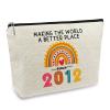 ancpeany Cool 14 Year Old Girl Gifts Ideas, Happy 14th Birthday Decorations for Girls Makeup Bag, 2012 Birthday Gifts for 14 Year Old Girl, Sister, Daughter, Christmas, Cosmetic Travel Pouch view 1