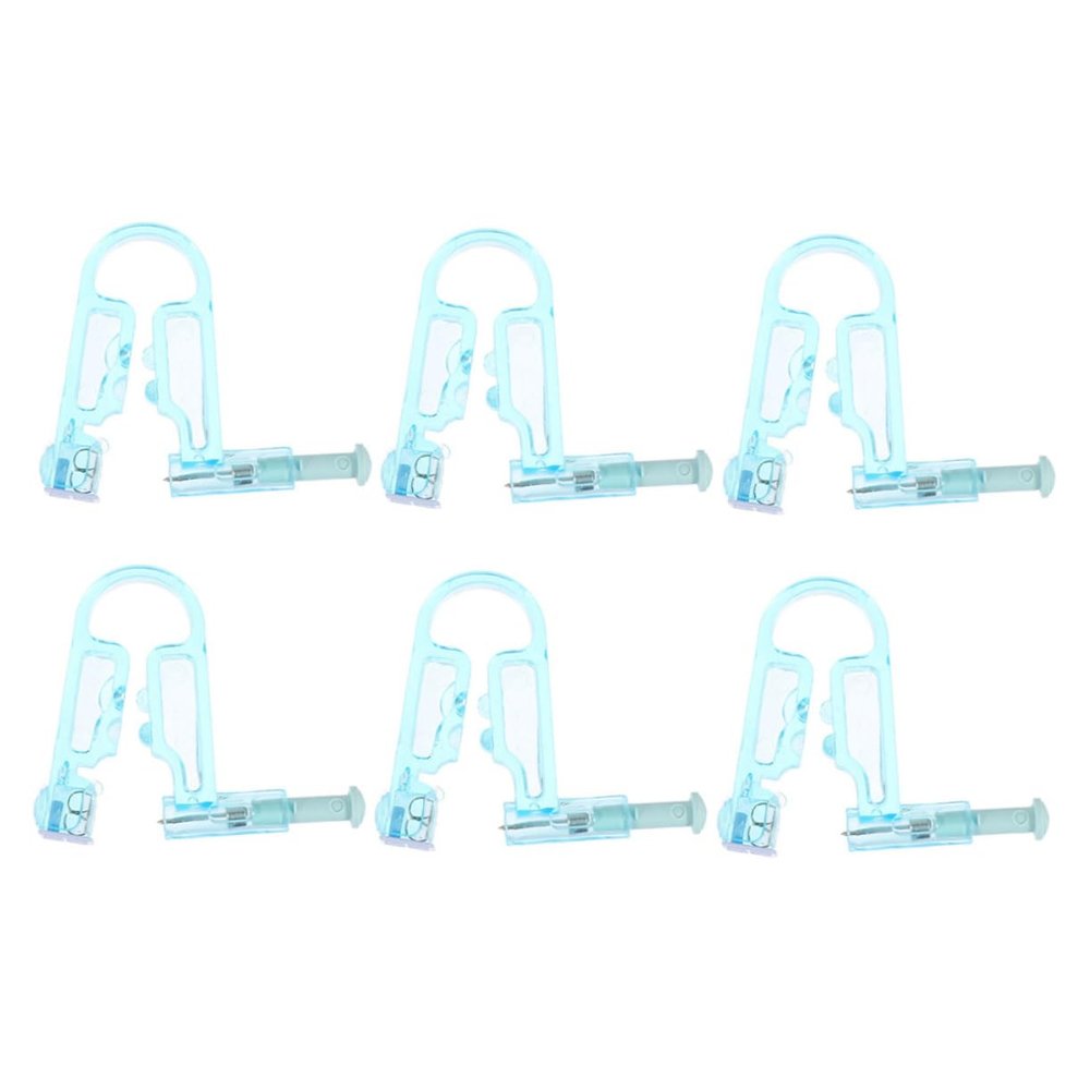 Beatifufu 6pcs Safe Ear Piercing Kit Disposable Ear Hole Punching Tool Easy to Use